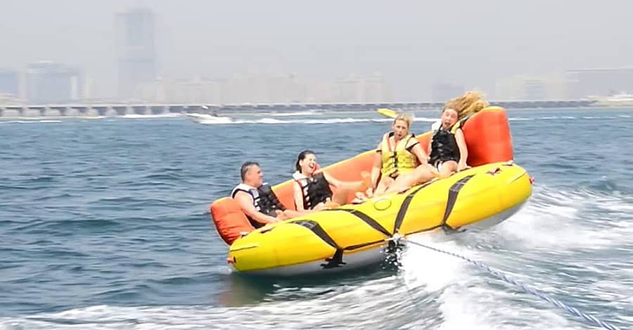 Wakeboarding Or Banana Boat Ride With Bissalama Yachts Dubai activities Shop Online at Dubai Trades 2