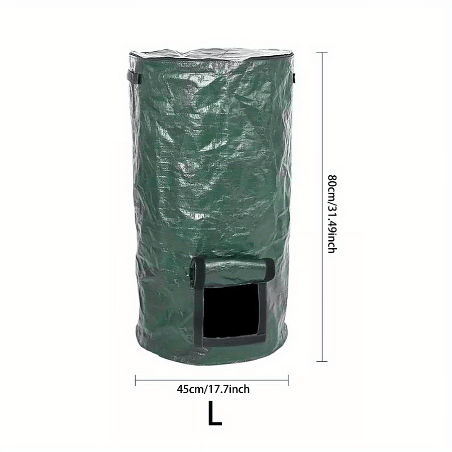 1 Bag Outdoor Compost Box, Reusable Garbage Bag, Self-made Nutrient Soil Compost Bag, Kitchen Waste Collection Bag, Zipper With Fertilizer Port, 34 Gallons Composting & Yard Waste Bins Shop Online at Dubai Trades 2
