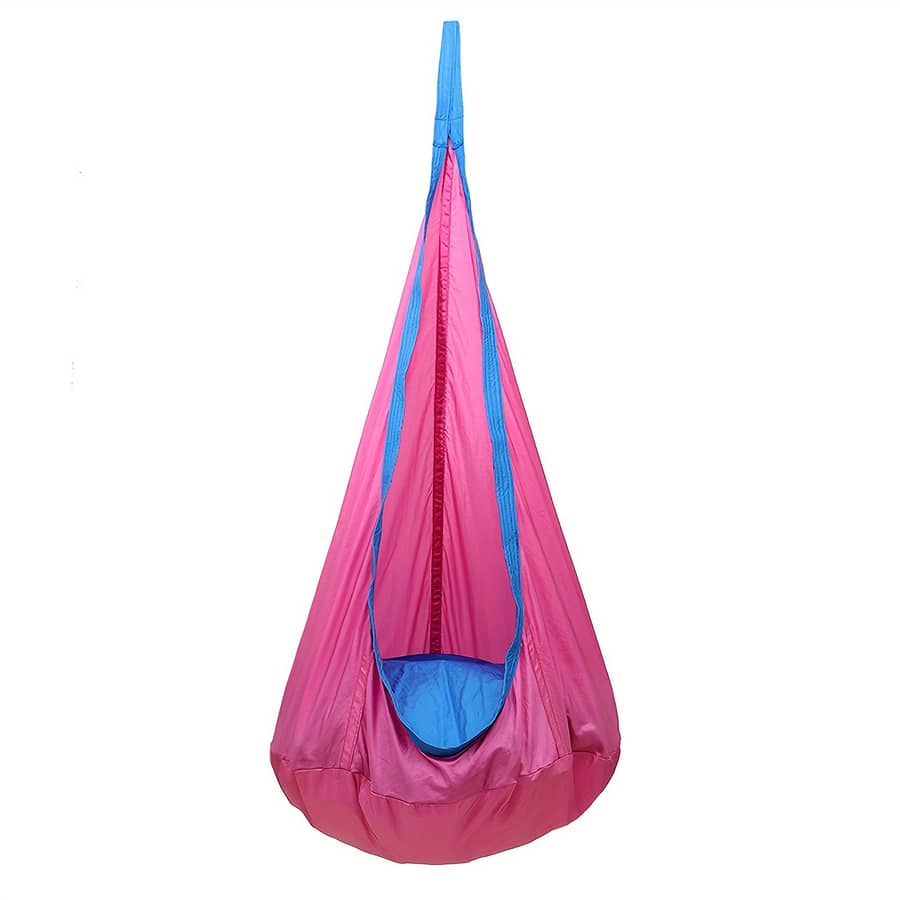 1 Comfortable Swing Hanging Chair, Durable Nylon With Inflatable Pillow And Pockets, Relaxing And Playing, Ideal For , Gift-giving Hammock Chairs Shop Online at Dubai Trades 2