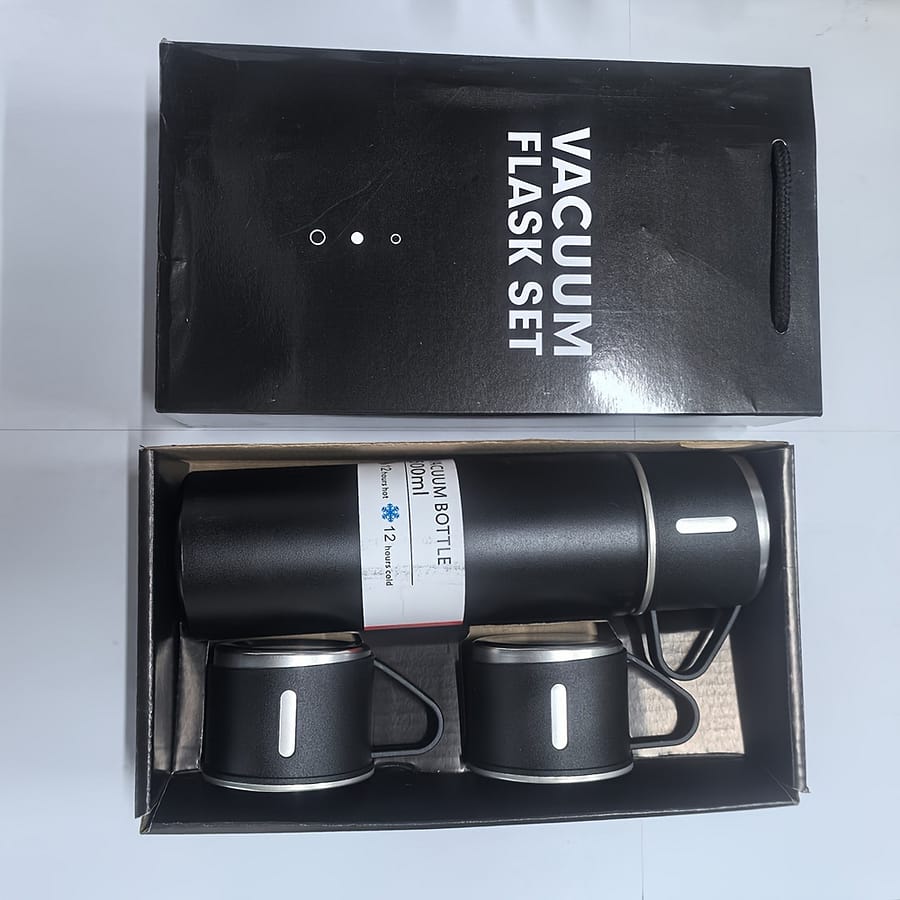 1 Cup With 3 Lid Set, Cup Lid Used As A Cup, New Insulated Cup Car Water Cup Business Gift Set,water Bottle Set Cup & Saucer Sets Shop Online at Dubai Trades 2