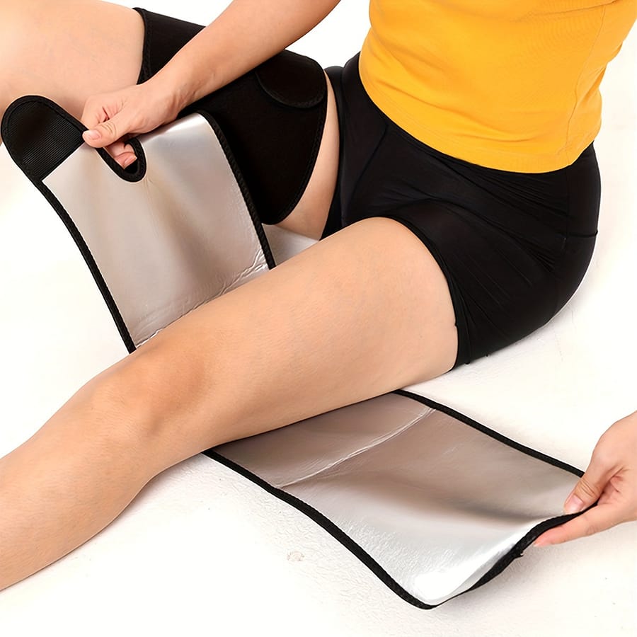 1 Pair Polyester Thigh Slimming Wrap For – Knit Fabric Body Sauna Waist Trainer, Pull-on Closure, Enhanced Sauna Effect Base Layers & Compression Shop Online at Dubai Trades 2
