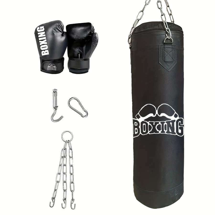 1 Set Of Adult Unisex Martial Arts Boxing Bag For Fighting Mma Taekwondo Muay Thai Training, Hanging Boxing Punching Bag Boxing Shop Online at Dubai Trades 2