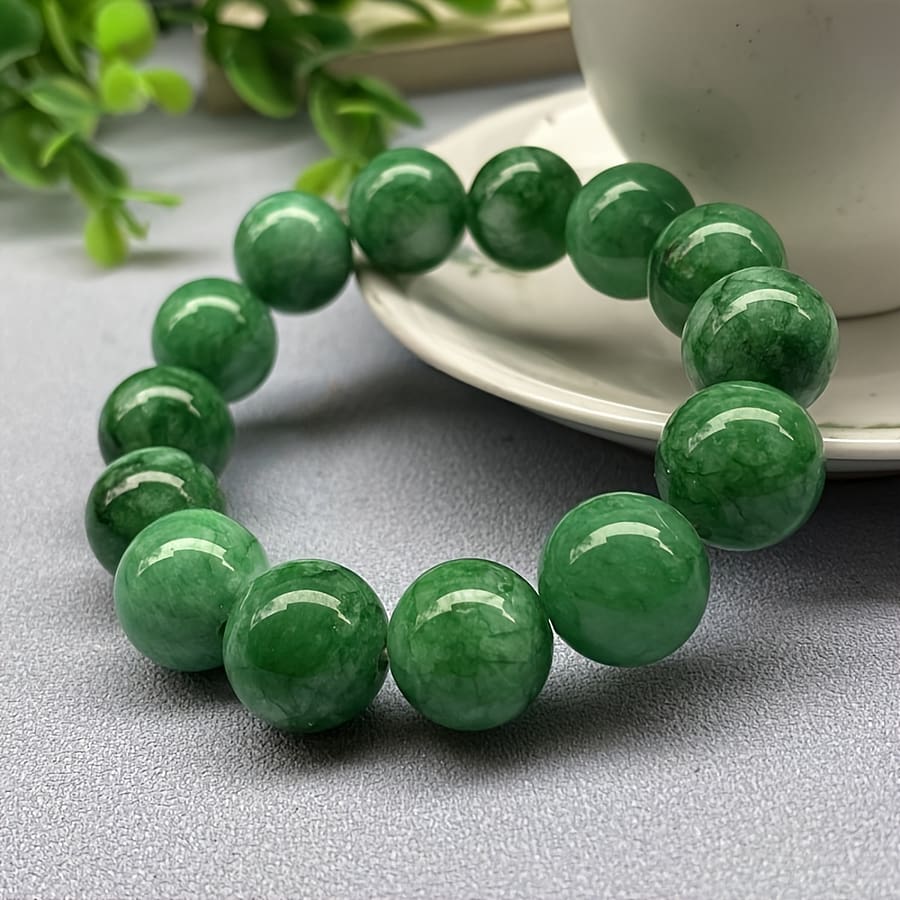 1 Unique Tribal Natural Stone Round Bead Men’s Bracelet – Authentic Handmade Jewelry – Perfect Birthday Gift Idea Bracelets Shop Online at Dubai Trades 2