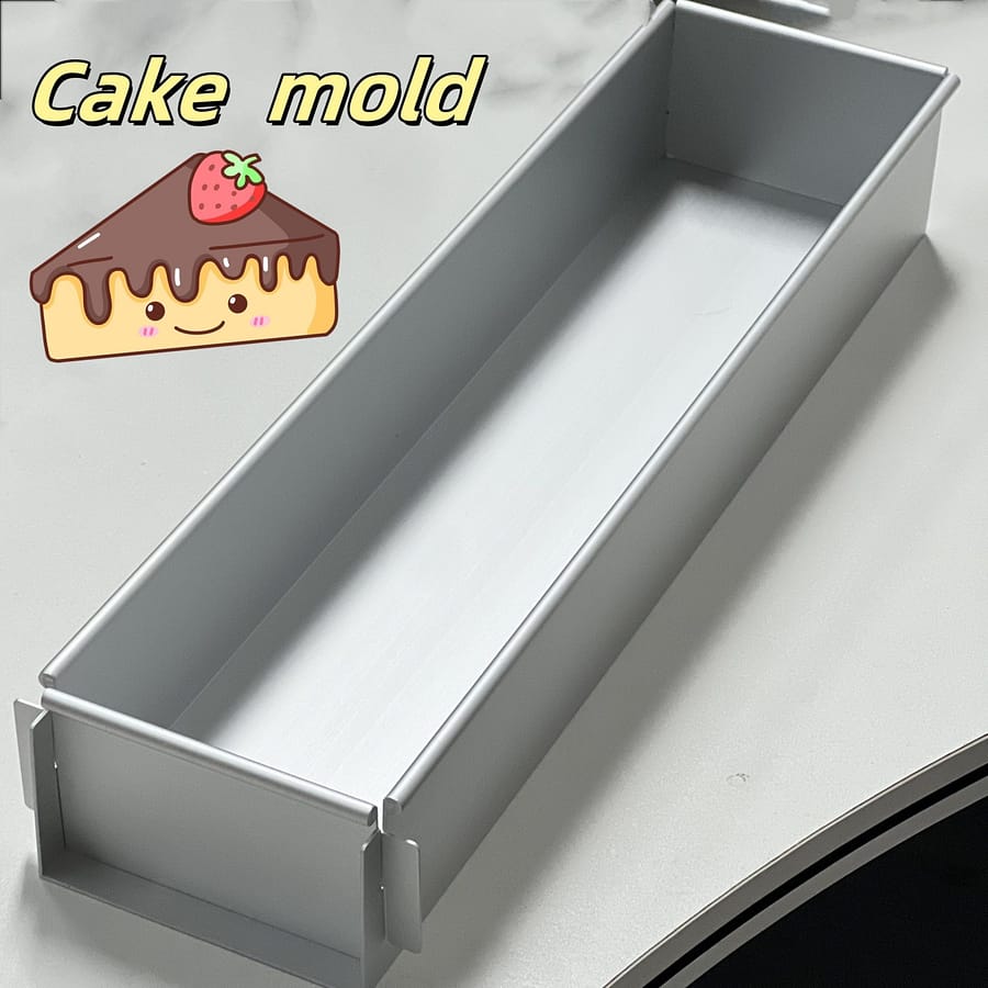 1-pack Aluminum Oblong Cake Pan For Tiramisu, Cheesecake, Mousse – Christmas Baking Mold With Fixed Base, Manual , Kitchen Tool Bakeware Shop Online at Dubai Trades 2