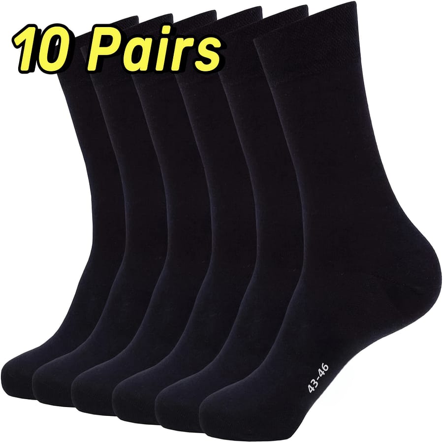 10 Pairs Dress Socks Herren 43-46, Thin Lightweight For Office Business Comfortable Casual Crew Socks, Men’s Size 9-11 Clothing Shop Online at Dubai Trades 2