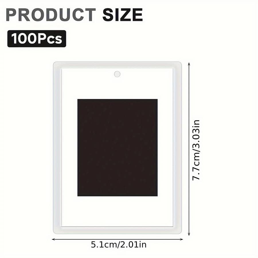 100pcs Mini Acrylic Photo Fridge Magnets – Translucent, Customizable Picture Holders For Refrigerator & More, 2.75 X 1.77 Inches – Perfect Gift For Family & Home & Kitchen Shop Online at Dubai Trades 2