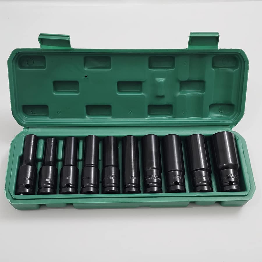 10pcs High-carbon Steel Socket Set, 8-24mm – Impact Wrench Adapter Kit For Auto Repair & Diy Projects With Convenient Storage Case Business, Industry & Science Shop Online at Dubai Trades 2