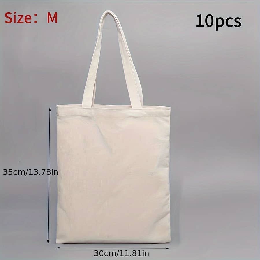 10pcs Minimalist Blank Hand-held Sail Bag With Painting, Sewing, Stickers, Handmade Diy Canvas Bag, Picnic Packing Bag, Daily Attendance Handbag, Gift Bag Arts, Crafts & Sewing Shop Online at Dubai Trades 2