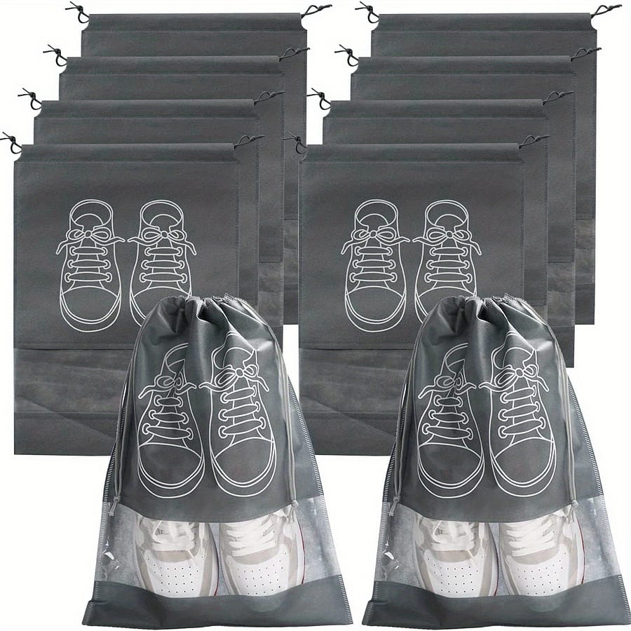 10pcs Shoes Storage Organizer, Portable Shoes Storage Drawstring Bundle Pocket, Storage Bag For Travel Clothing, Shoes & Jewelry Shop Online at Dubai Trades 2