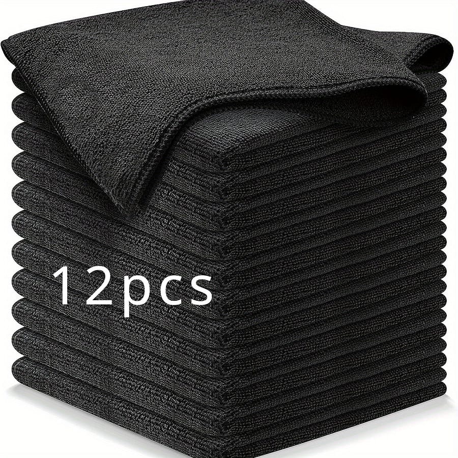 12 Pack Microfiber Cleaning Towels – Scratch-free, Fast-drying, Super-absorbent Dishwashing Cloths – Multipurpose Stain-hiding Boat& Kitchen & Household Cleaning Rags Boating Shop Online at Dubai Trades 2