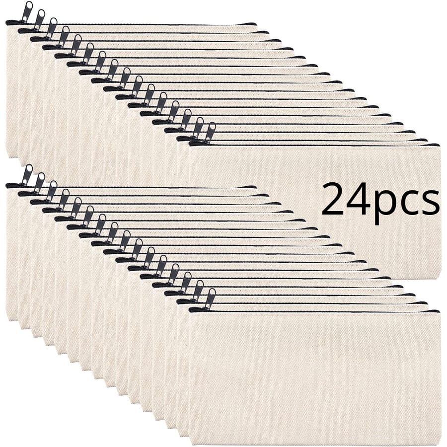 12pcs/24pcs/36pcs Sublimation Diy Blank Bag Pencil Case Blank Makeup Bag Bags Multi-functional Travel Handbag Zipper Bags Arts, Crafts & Sewing Shop Online at Dubai Trades 2
