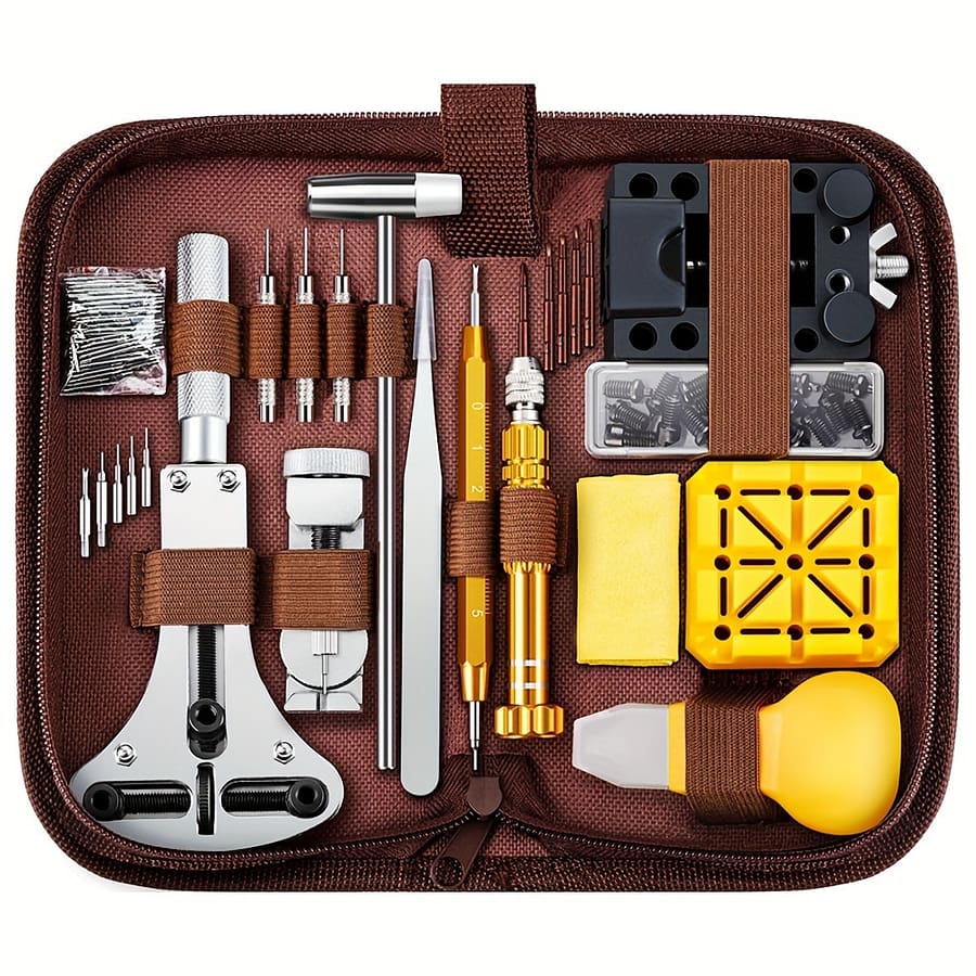 149pcs Watch Repair Tool Kit With Alloy Case Opener, Spring Bar Tool, Screwdrivers, User Manual – Professional Watch Maintenance Set For Size Adjustment & Replacement Clothing, Shoes & Jewelry Shop Online at Dubai Trades 2