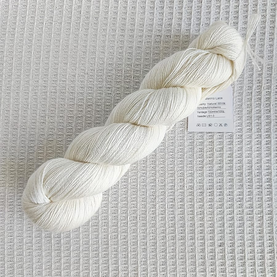 1pc 100g 700mtrs/2296 Feet Merino Yarn Lace Weight Hand Knitting Crochet Diy Arts, Crafts & Sewing Shop Online at Dubai Trades 2