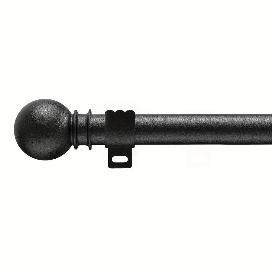 1pc Adjustable Curtain Rod, 5/8 Inch Metal Rod, With Bracket/holder, Small Curtain Rod, Modern Simple Decoration, Matte Finials Shop Online at Dubai Trades 2