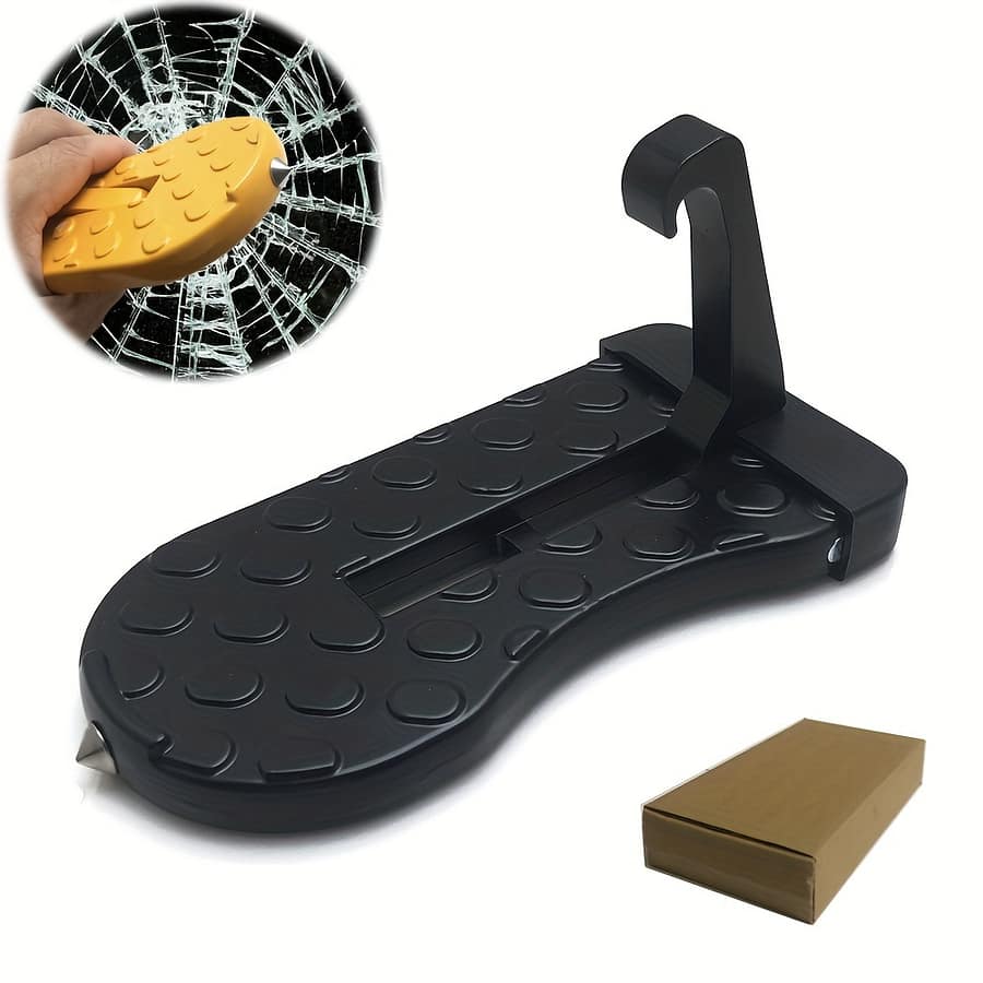 1pc Car With Glass Crusher – Matte , Foldable Roof Rack For Easy To Vehicle Interior, Compatible With Most Cars, Suvs, And Trucks Automotive Shop Online at Dubai Trades 2