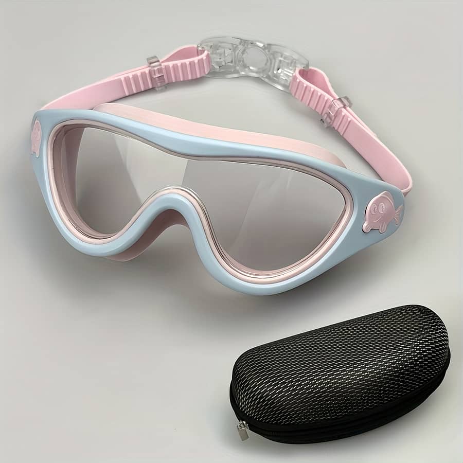1pc Cartoon Whale Print Kids Swim Goggles, Leakproof Large Frame Swimming Goggles For Age 4-16 Years Old Children Goggles Shop Online at Dubai Trades 2