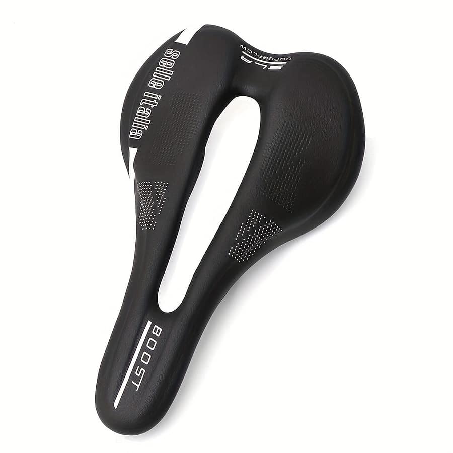 1pc Ergonomic Bike For Road And Mountain Bikes, Hollow Breathable Design, Cycling Seat Cushion For Men And Women, Racing Bike Front Cushion With Reflective Strip Cycling Shop Online at Dubai Trades 2