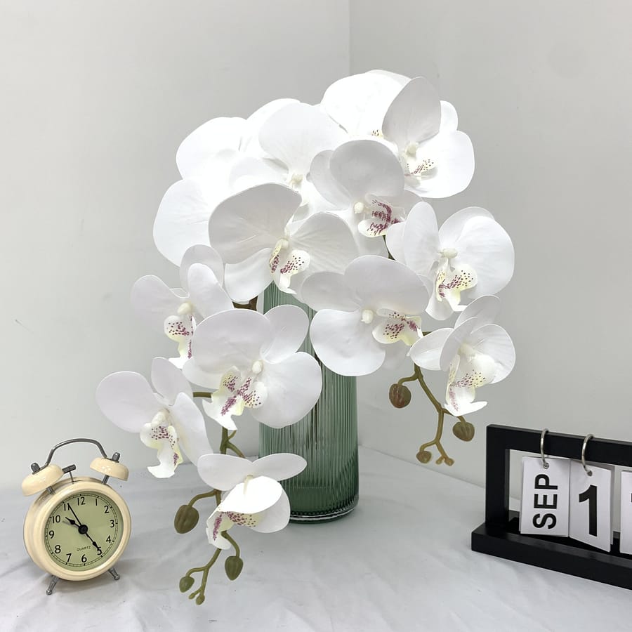 1pc Lifelike 9-head Artificial Orchid – Weddings, Engagements & Home Decor Artificial Flowers Shop Online at Dubai Trades 2
