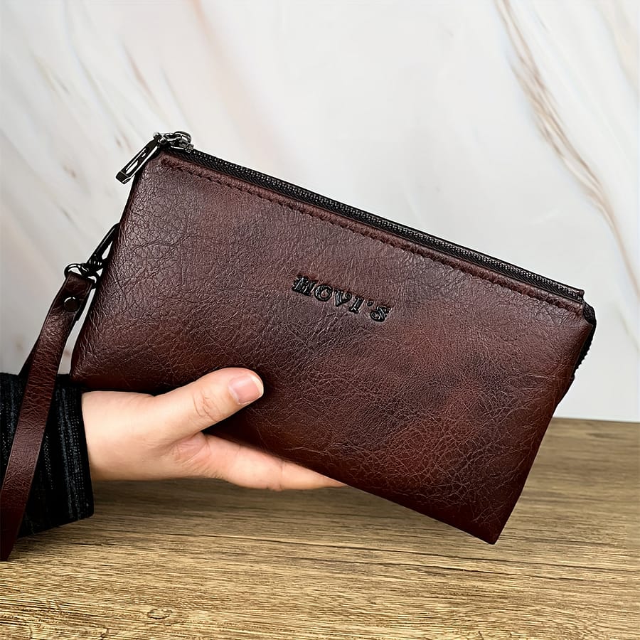 1pc Men’s Fashion Simple Clutch Bag, Large Capacity Retro Handbag, For Gift Clothing, Shoes & Jewelry Shop Online at Dubai Trades 2