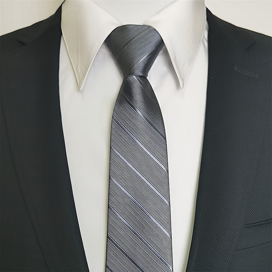 1pc Men’s Wedding Tie, Classic Zipper Tie, Business Formal Tie Accessories Shop Online at Dubai Trades 2