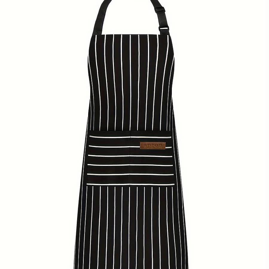 1pc Polyester Apron For Kitchen & Milk Tea Shops – Solid Color, Tie-, Non-stretch Fabric Aprons Shop Online at Dubai Trades 2