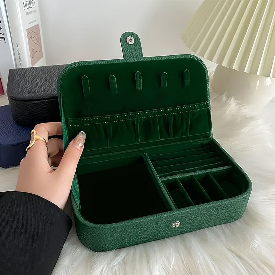 1pc Portable Jewelry Box, Jewelry Organizer, Travel Jewelry Box Clothing, Shoes & Jewelry Shop Online at Dubai Trades 2