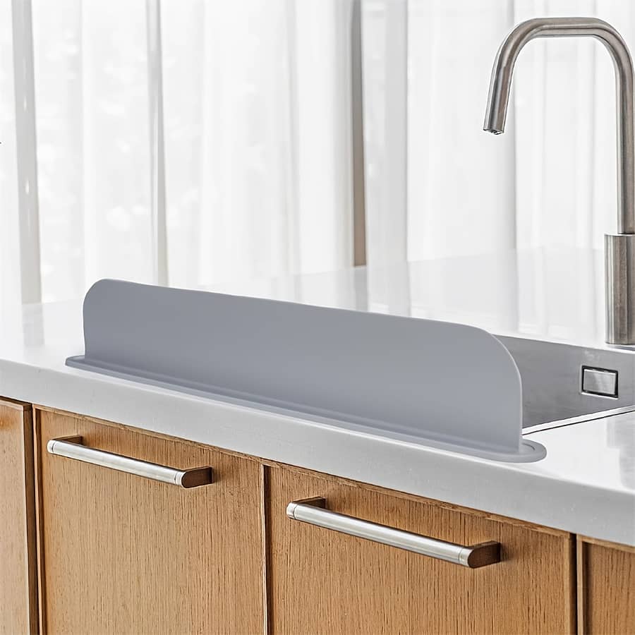 1pc, Silicone Sink Splash Guard, Kitchen Sink Splash Guard That Behind The Sink, Sink Splash Guard, Kitchen Gadgets Home & Kitchen Shop Online at Dubai Trades 2