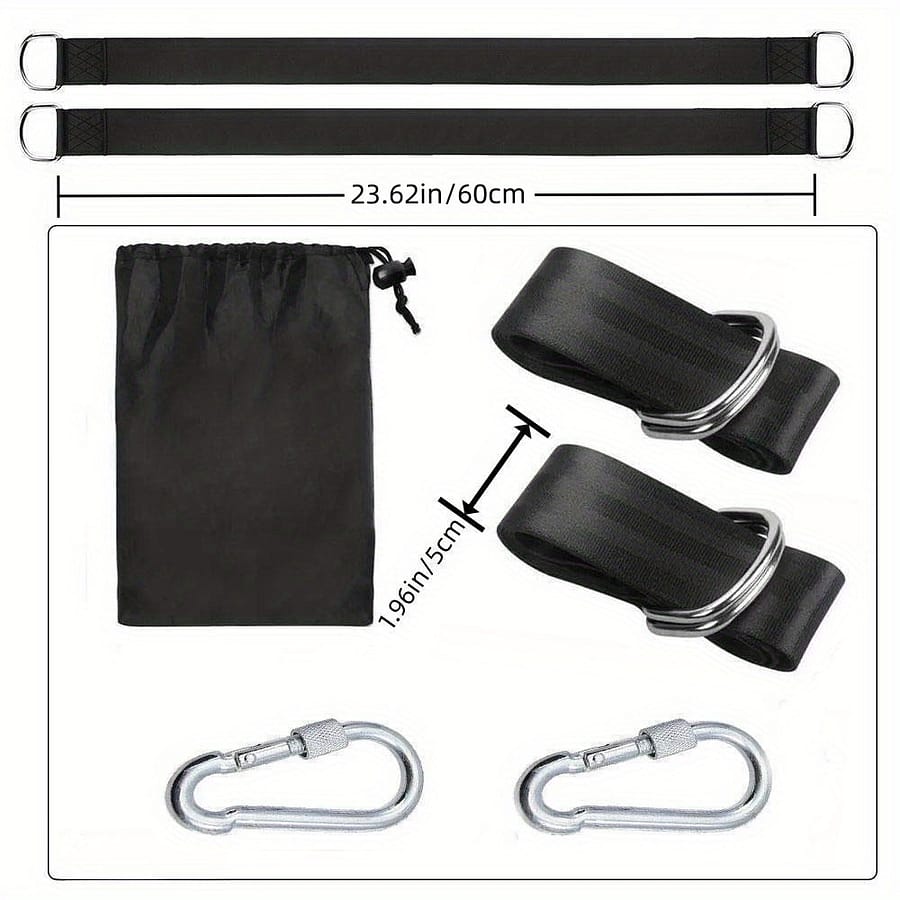 1pc Sling Set Heavy Duty Camping Sling With Safety Locking Buckle And Carrying Pouch Fits All Swing Types Outdoor Swings Playground Set Accessories Hammock Accessories Shop Online at Dubai Trades 2