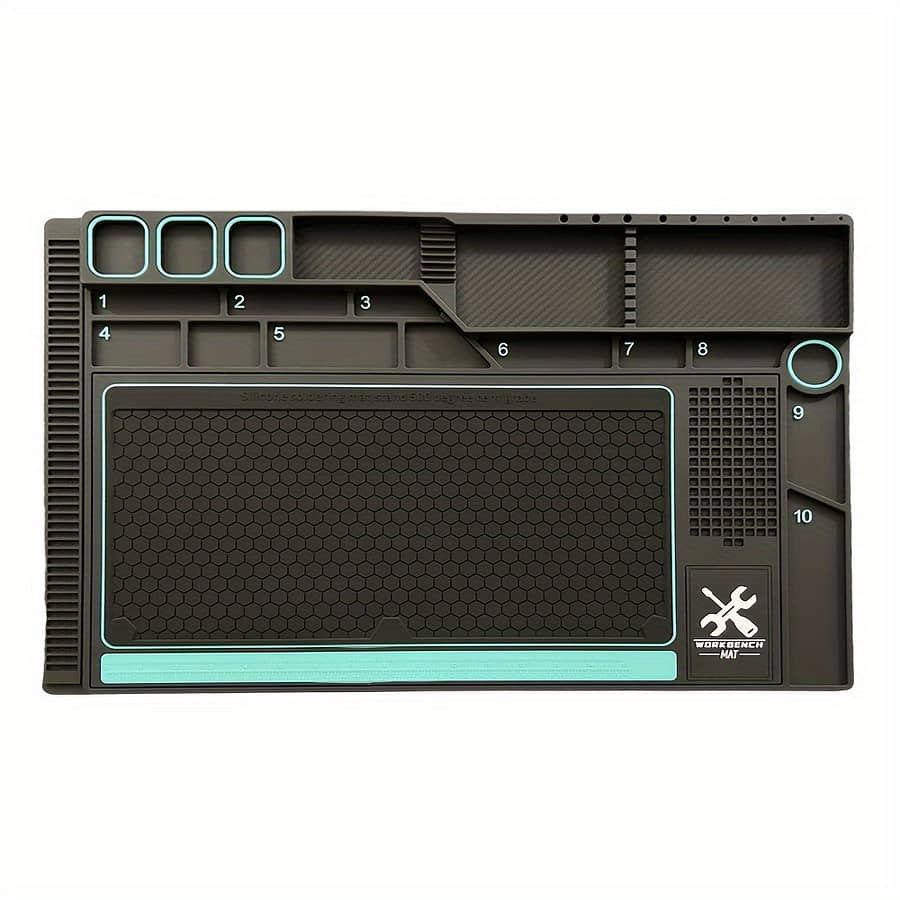 2 Mats In 1 Set Heat Resistant Magnetic Silicone Extra Large Electronic Cell Mobile Phone Repair Mat Accessories & Supplies Shop Online at Dubai Trades 2