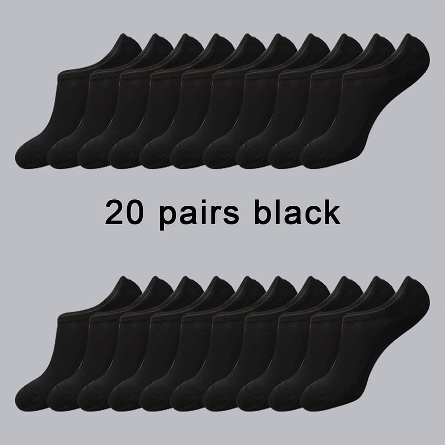 20 Pairs Of Men’ No-show Socks, Anti Odor & Sweat Absorption Breathable Socks, For Wearing Breathable Thin Clothing Shop Online at Dubai Trades 2