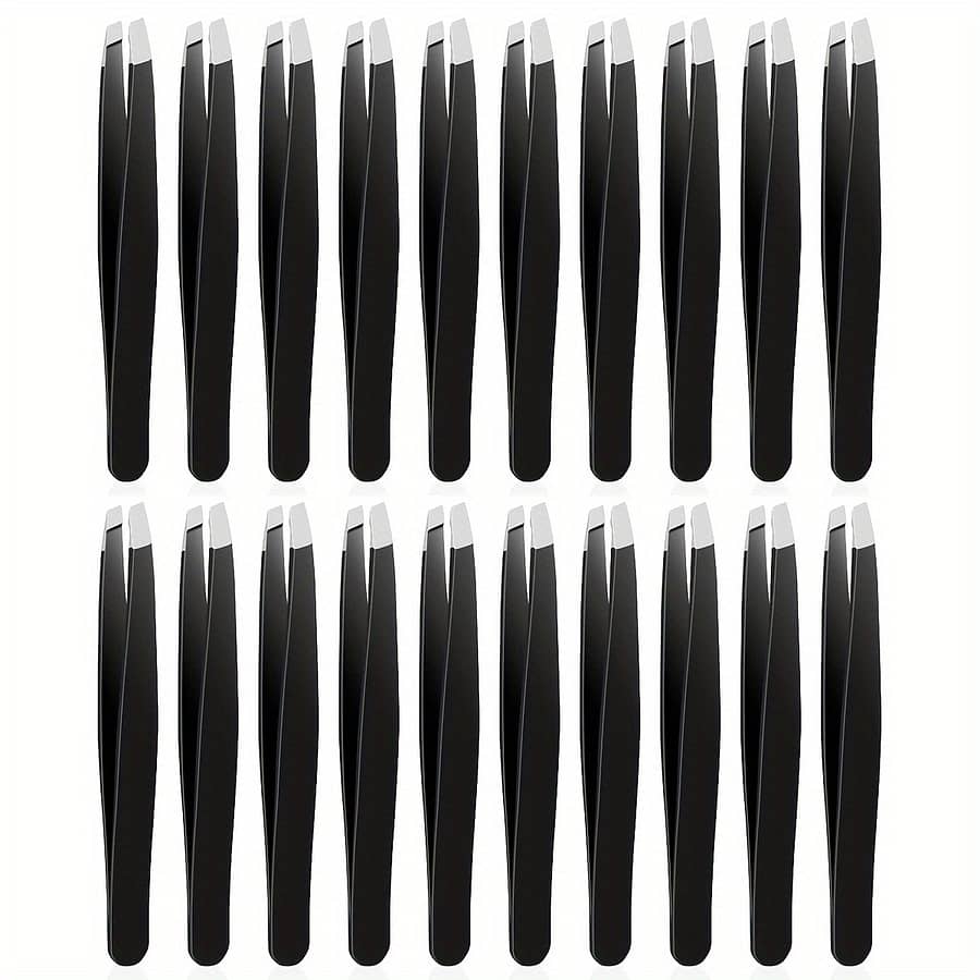 20-piece Stainless Steel Eyelash Tweezers Set For Eyelash, Eyebrow & Eyelash Extension – Precision Tweezers For Perfect Eyebrows Beauty & Personal Care Shop Online at Dubai Trades 2