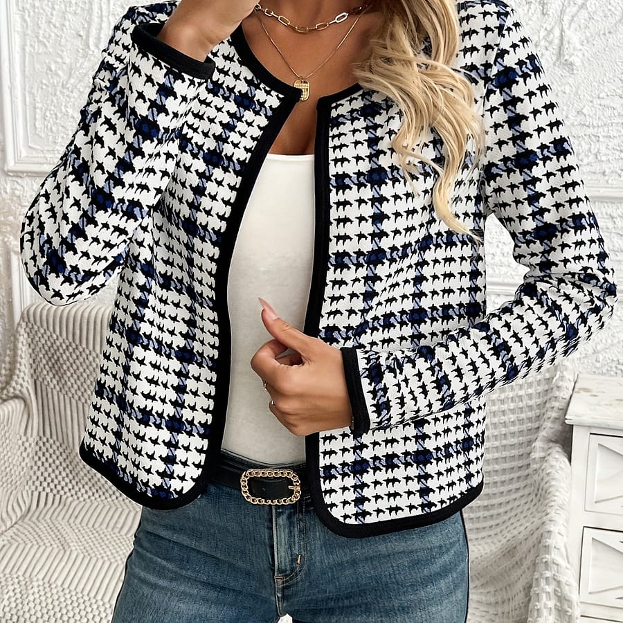 2025 Spring Women’s – Elegant Open-front Jacket Casual Jackets Shop Online at Dubai Trades 2