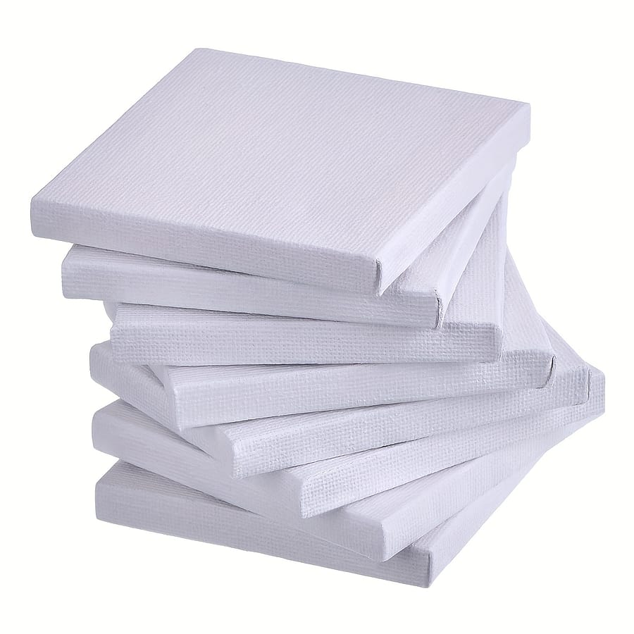 24-pack Mini Stretched Canvas Panels, Square Artist Canvas Boards For Painting, Art Canvas With Easel Display Arts, Crafts & Sewing Shop Online at Dubai Trades 2