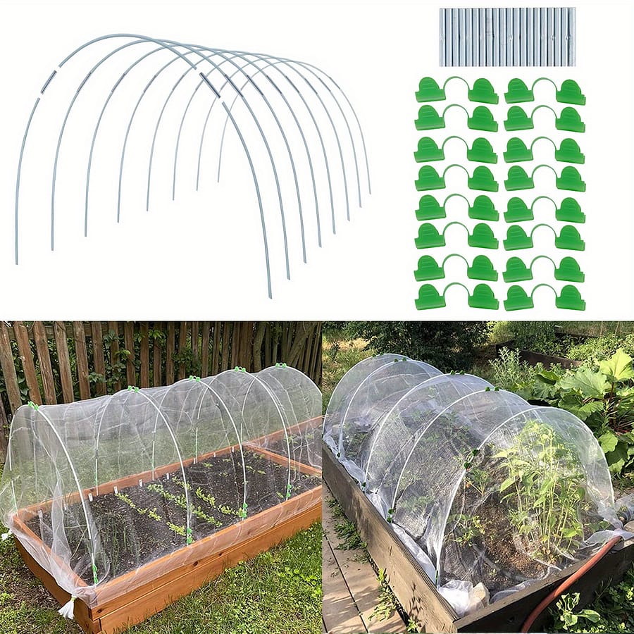 25pcs Fiberglass Garden Hoops For Diy Greenhouses & Grow Tunnels, 1.4- Wide – Support Frame For Fabric Gardens, Plant Support, Garden Stakes Gardening & Lawn Care Shop Online at Dubai Trades 2