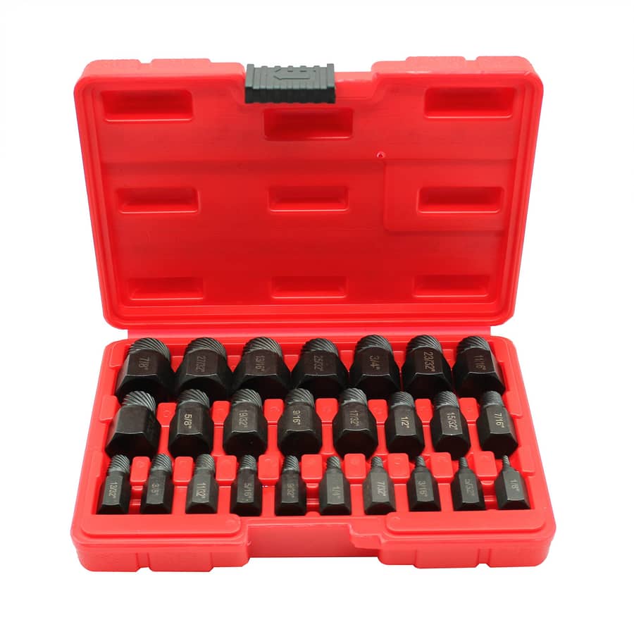 25pcs Steel Durable Screw Extractor Set, Easily Remove Damaged Bolts & Screws Hand Tools Shop Online at Dubai Trades 2