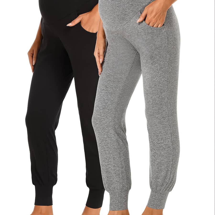 2pcs Maternity Casual Pants Elastic Sports Pants Spring And Summer Long Pants Spring Bound Foot Pants Maternity Clothes Summer Nine-inch Pants Clothing, Shoes & Jewelry Shop Online at Dubai Trades 2