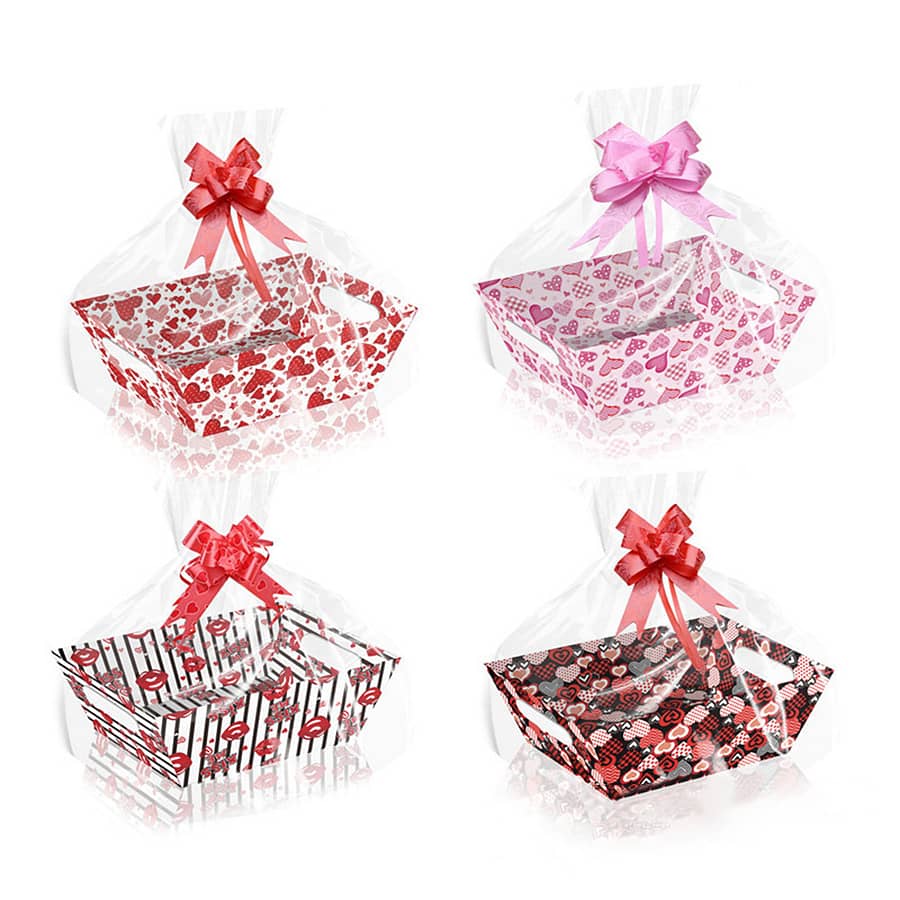 36pcs Set Of Boxes (four Types, 3pcs Each, A Total Of 12 Paper Boxes + 12 Bags + 12 Mixed Rose Bows) Box Packs Shop Online at Dubai Trades 2