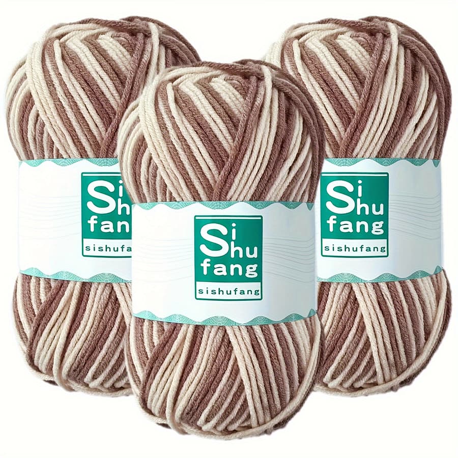 3bundles 5 Color Acrylic Fleece Yarn, Crochet And Knitting Yarn, For Diy Crochet And Knitting Sweater Scarf Hat Diy Crafts, 48g*3, 120m*3/394inch*3 Arts, Crafts & Sewing Shop Online at Dubai Trades 2