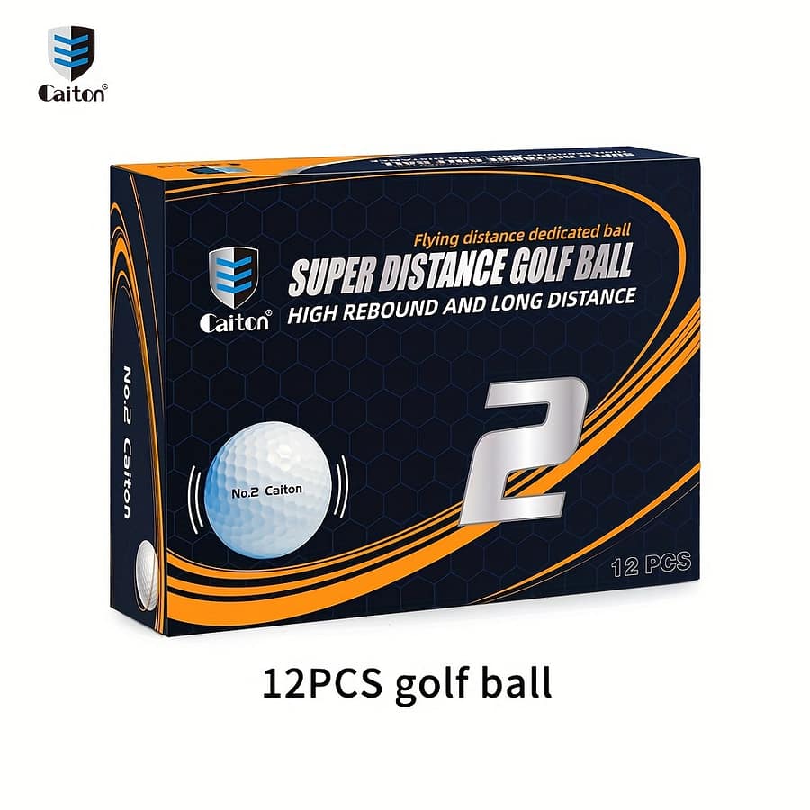 3pcs/ 6pcs/12pcs Double-layer Distance Golf Balls With Auxiliary Line, High Rebound Golf Ball, Golf Practice Ball Distance Balls Shop Online at Dubai Trades 2