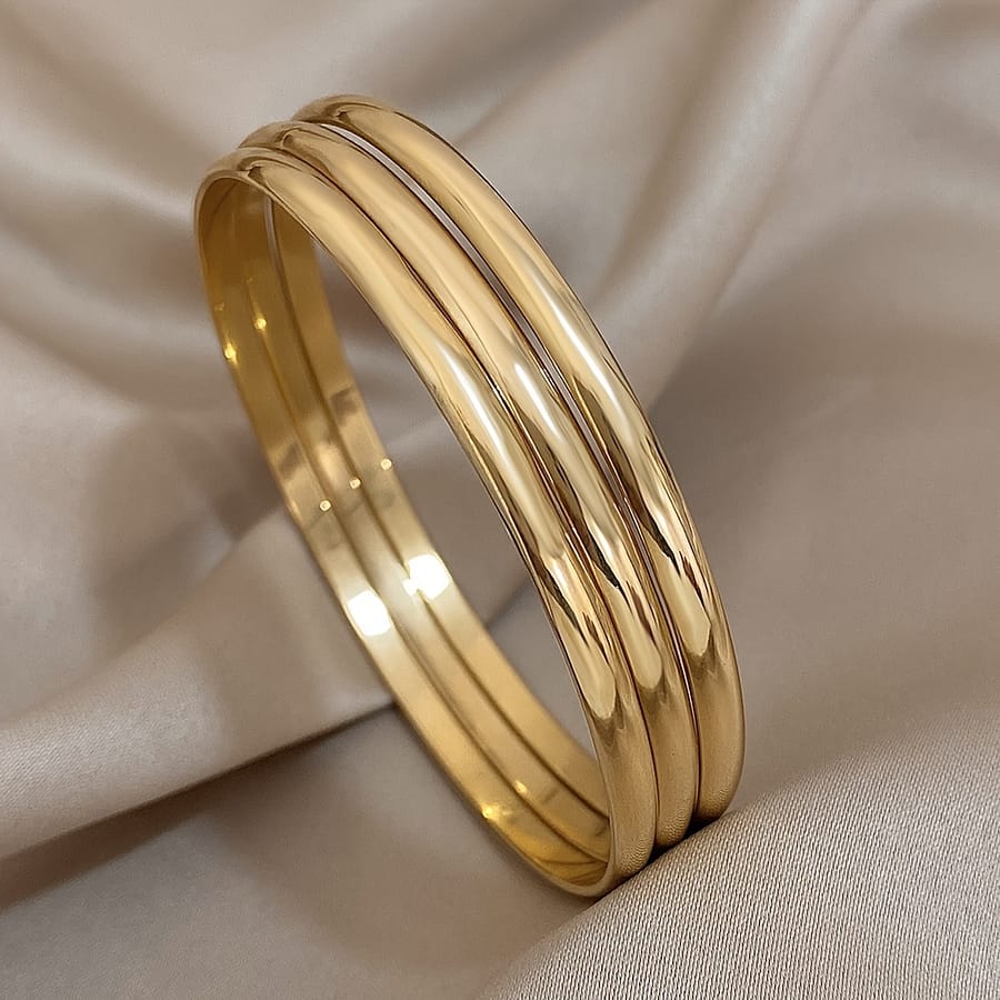 3pcs New Stainless Steel Stackable Bracelets – Middle East Multi-set Stackable Bracelets Bangle Shop Online at Dubai Trades 2