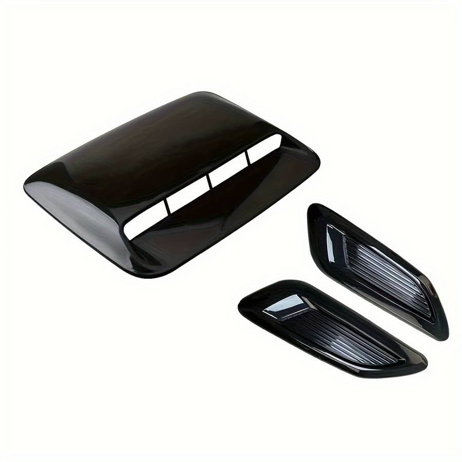 3pcs Universal Car Air Flow Intake Hood Scoop Vent Bonnet Cover – Boost Your Exterior Style! Automotive Shop Online at Dubai Trades 2