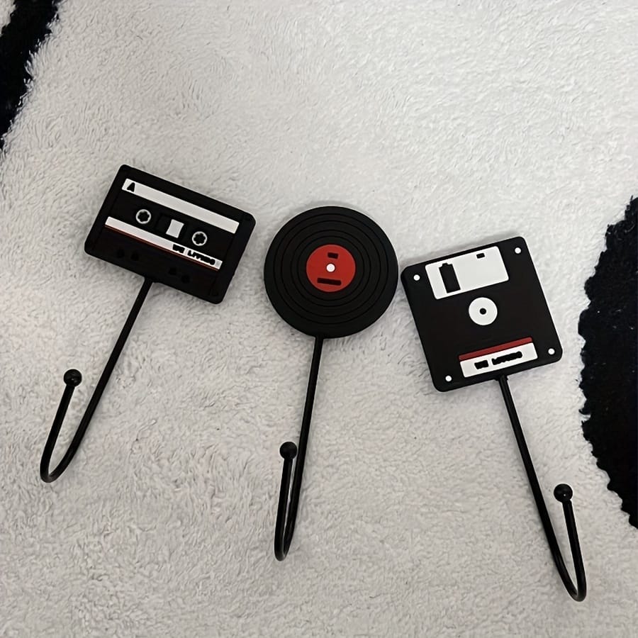 3pcs Vintage Industrial Style Office Hooks – , No-drill, For Headphones, Clothes, Backpacks & More – Strong Adhesive, Rust-proof Pvc Cubicle Hooks Shop Online at Dubai Trades 2