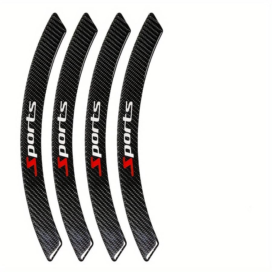 4pcs Car Wheel Arch Bumpers, Carbon Fiber Front And Rear Wheel Eyebrow Stickers To Block Scratches Automotive Shop Online at Dubai Trades 2