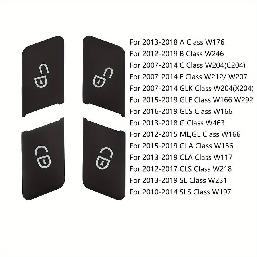 4pcs/set Car Unlock Decoration For E Cls Ml Gl W204 W212 W246 W166 Automotive Shop Online at Dubai Trades 2