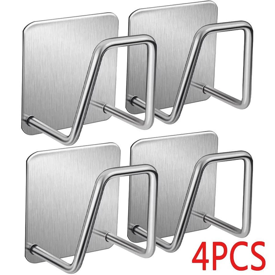 4pcs/set Stainless Steel Storage Shelf,kitchen Sink Drain Drying Rack Shelf,bathroom Sponge Holder,cleaning Sponge Rack Hooks,accessories Tools Business, Industry & Science Shop Online at Dubai Trades 2