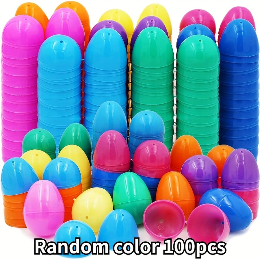 /50pcs, Fillable Easter Eggs, Vibrant Plastic Easter Eggs, Loose Hinges, Perfect Easter Eggs, Surprise Eggs Event & Party Supplies Shop Online at Dubai Trades 2