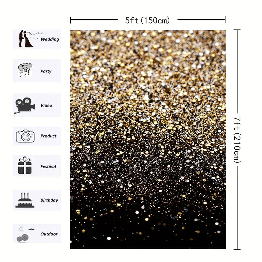 5×7ft Photo Backdrop Black Graduation Backdrop Golden Backdrop Glitter Golden Spot Starry Sky Background For Photography Birthday Party Photo Booth Decor Vinyl Backgrounds Shop Online at Dubai Trades 2