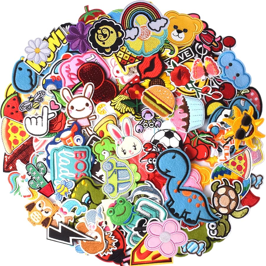 60pcs Random Mixed Style Embroidery Patches, Sewing/ironing Patches, Clothes Skirts Pants Hats Jeans Embellishments, Sewing Flower Patches Appliques Shop Online at Dubai Trades 2