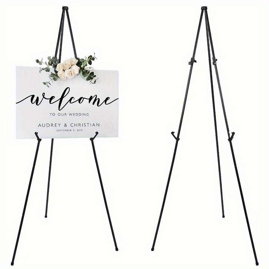 63″ Easel Stand For Wedding Sign, Display & Poster, Sign Poster Stand For Display, Display Easel Stand With Bag Arts, Crafts & Sewing Shop Online at Dubai Trades 2