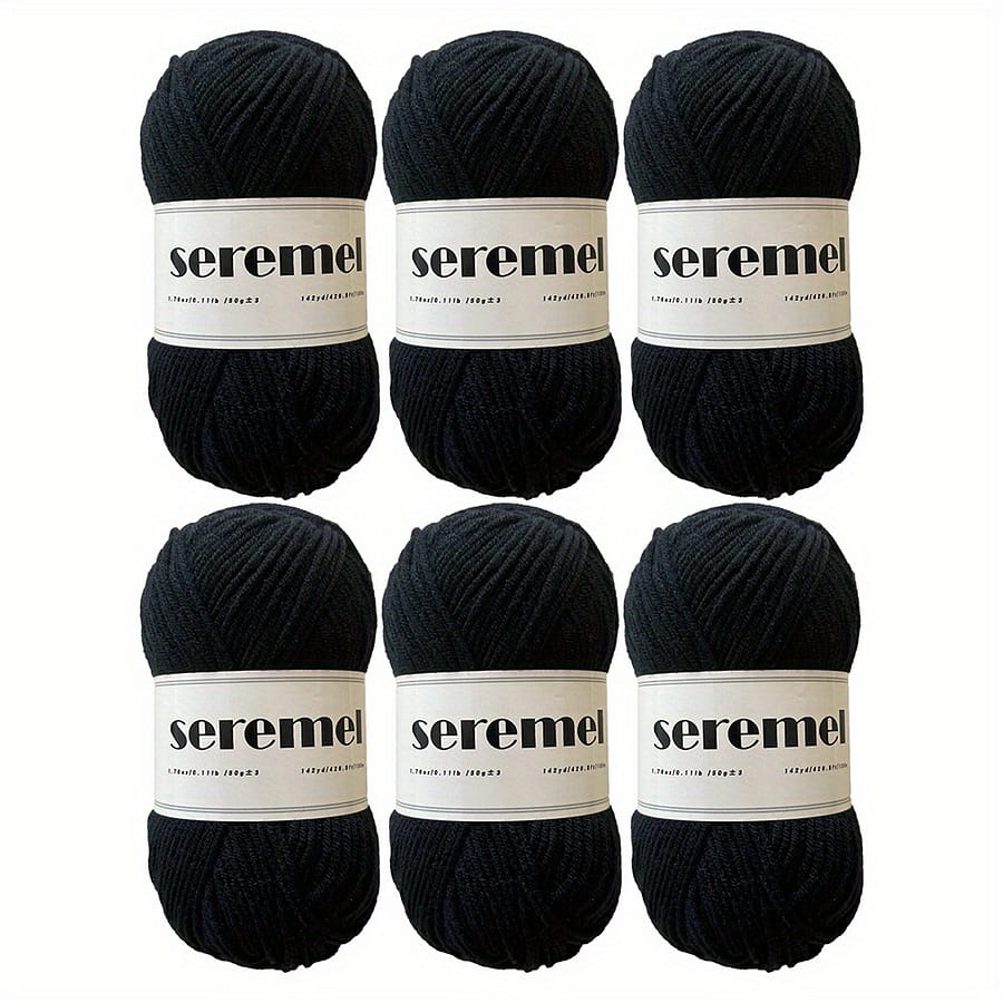 6pcs/set 4-ply Acrylic Yarn, Crochet Soft Yarn, For Crocheting And Knitting Scarf Sweater Shawl Throw Blanket Pet Toys 50g/pc Arts, Crafts & Sewing Shop Online at Dubai Trades 2